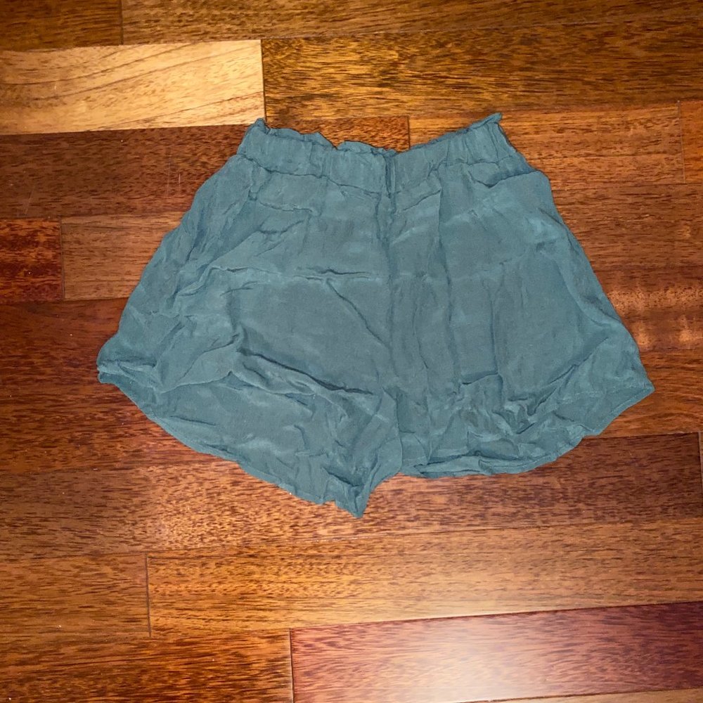 Plain green Hollister shorts